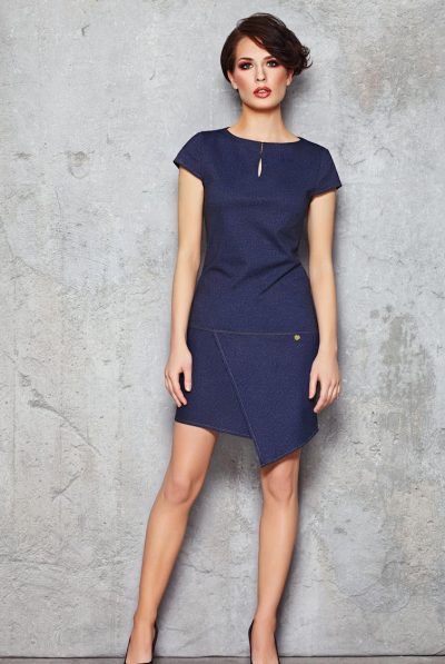 Denim Ayu Asymmetrical Dress