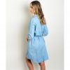 Denim Belted Tie Dress - Image 2