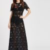 Black Rose Embroidered Dress - Image 3