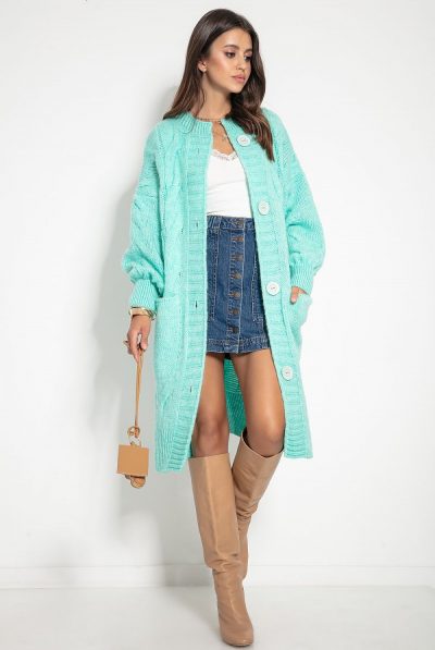 Foya Long-Line Cardigan