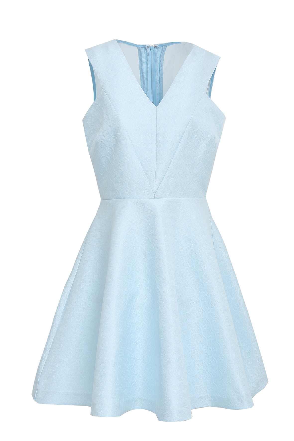 light blue skater dress
