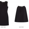 Emperoress Navy Black Full Circle Dress - Image 4