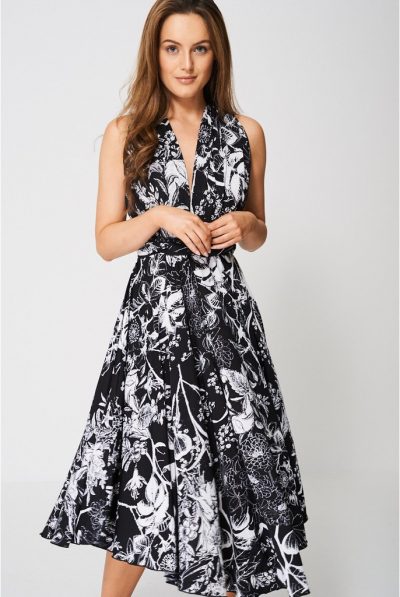 Floral Infinity Wrap Dress