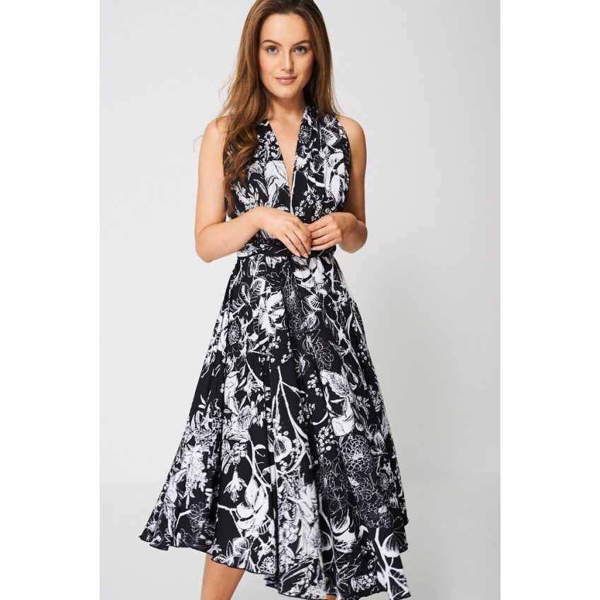 Floral Infinity Wrap Dress