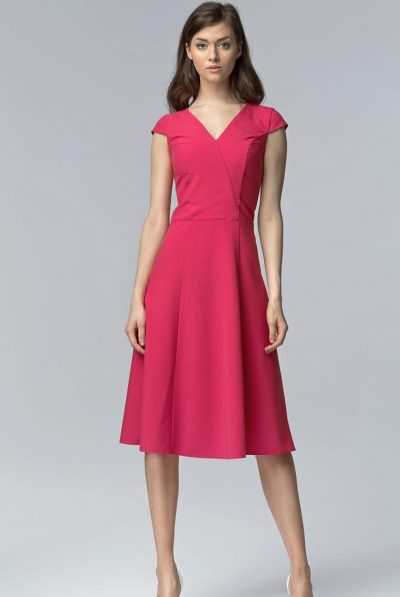 Fuschia A-line Dress