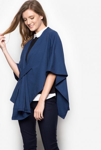 Navy Genevieve Cape by Daria