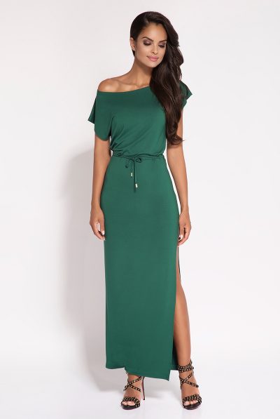 Green Long Tie-Waist Dress- Various Colours