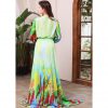 Tropical Green Print Dress - Image 2