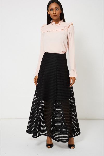 Black Honeycomb Skirt