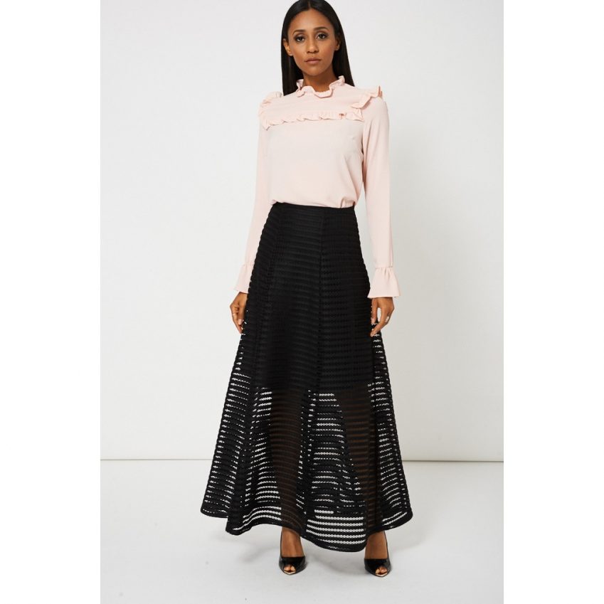 Black Honeycomb Skirt