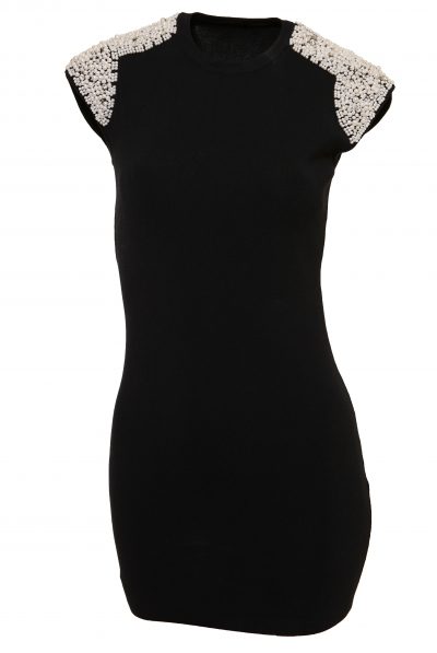  Pearl Embellishment Dress