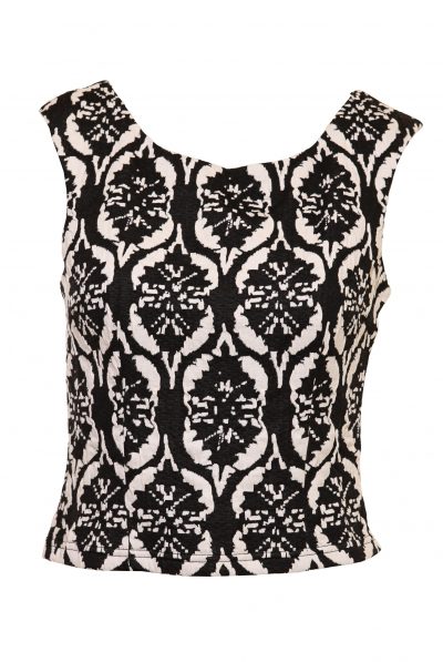  Lucy Paris "City Print" Midi Skirt & Top