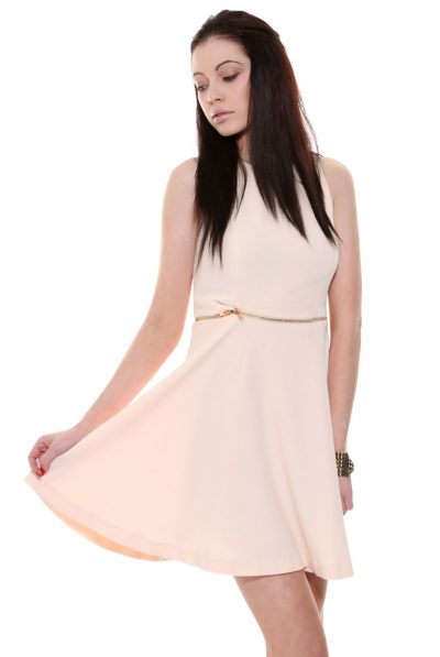 Skater Dress with zipper detail