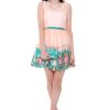 Peach Applique Summer Dress - Image 2