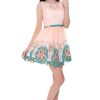 Peach Applique Summer Dress - Image 3