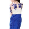 Embroidered Flower Vintage Style Dress - Image 2
