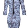 Long Sleeved Light Blue Dress - Image 2