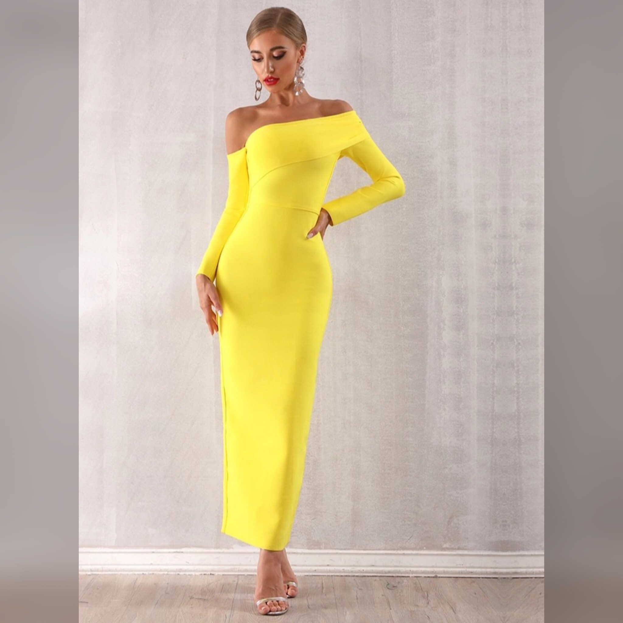 Yellow Miss Long Length Dress