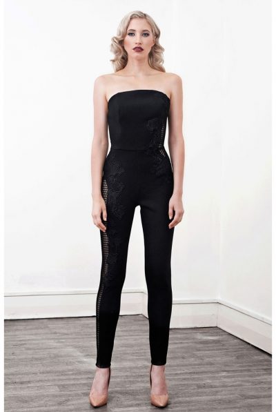 'Indium' Lace Applique Jumpsuit