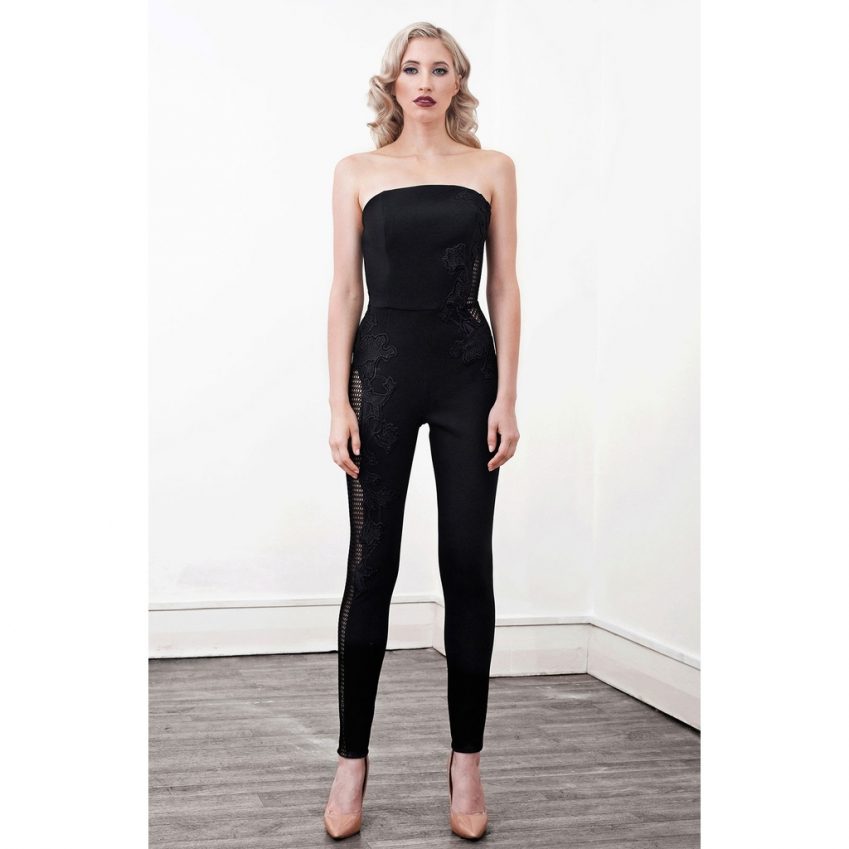 'Indium' Lace Applique Jumpsuit