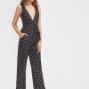 Polka Dot V-neck jumpsuit - Image 3
