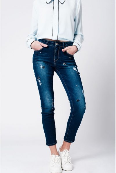 Jewelled Skinny Jeans