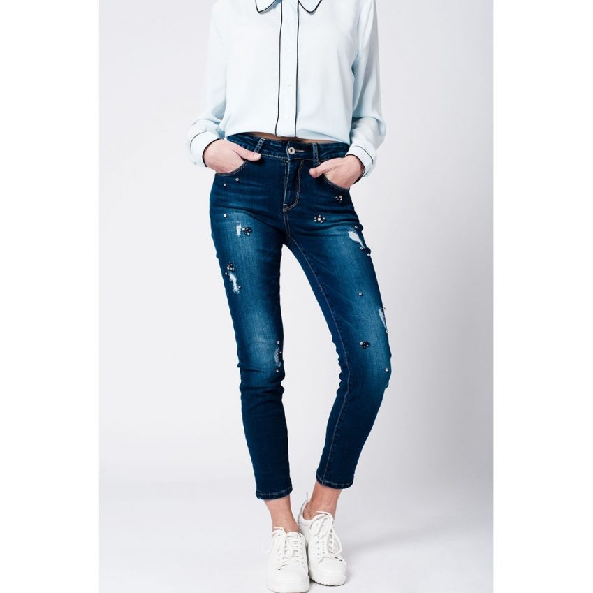 Jewelled Skinny Jeans