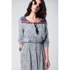 White Celeice Floral Playsuit - Image 2
