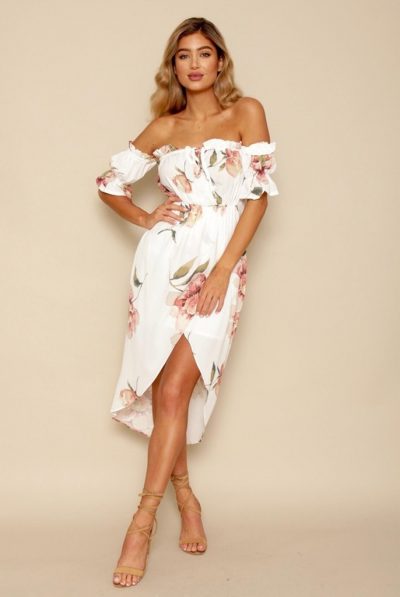 Kiss & Tell Off Shoulder Dress