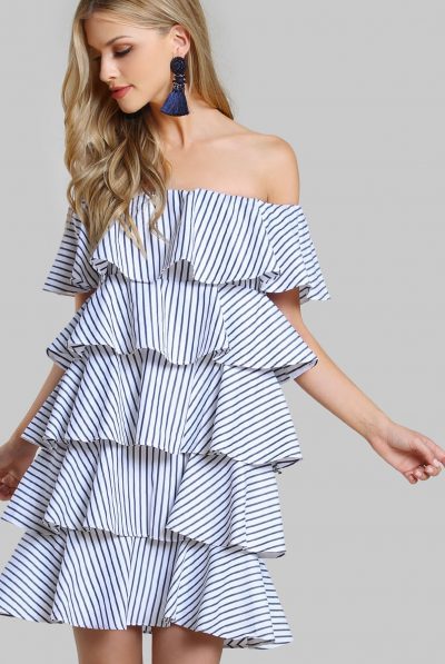 Layering Pinstripe Dress