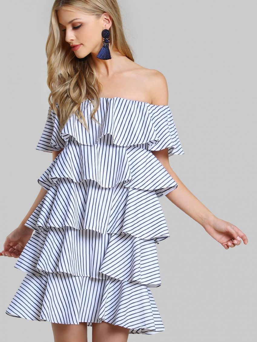 Layering Pinstripe Dress