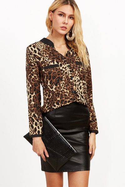 Leopard Print Blouse