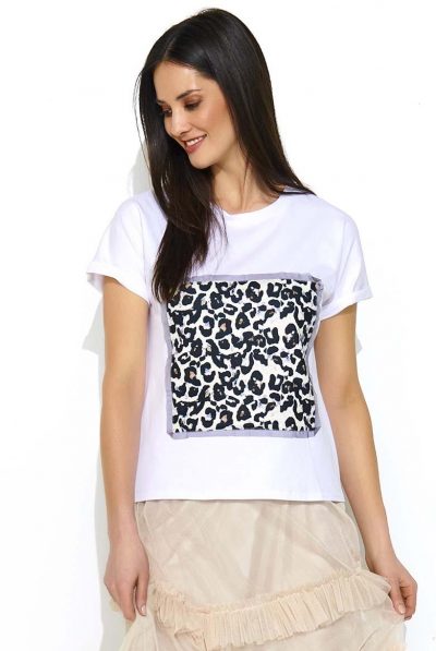 Leopard print tee