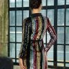 Striped Sequin Blazer Dress - Image 2