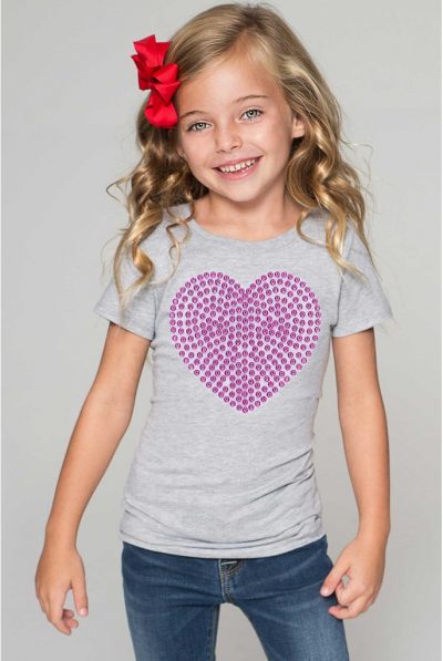 Pineapple Clothing Pink Heart T-shirt