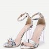 Marble Print Patent Leather Sandal - Image 2
