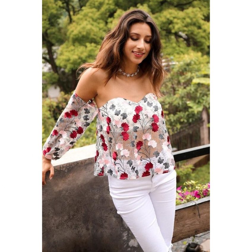 Moonlit Floral Top