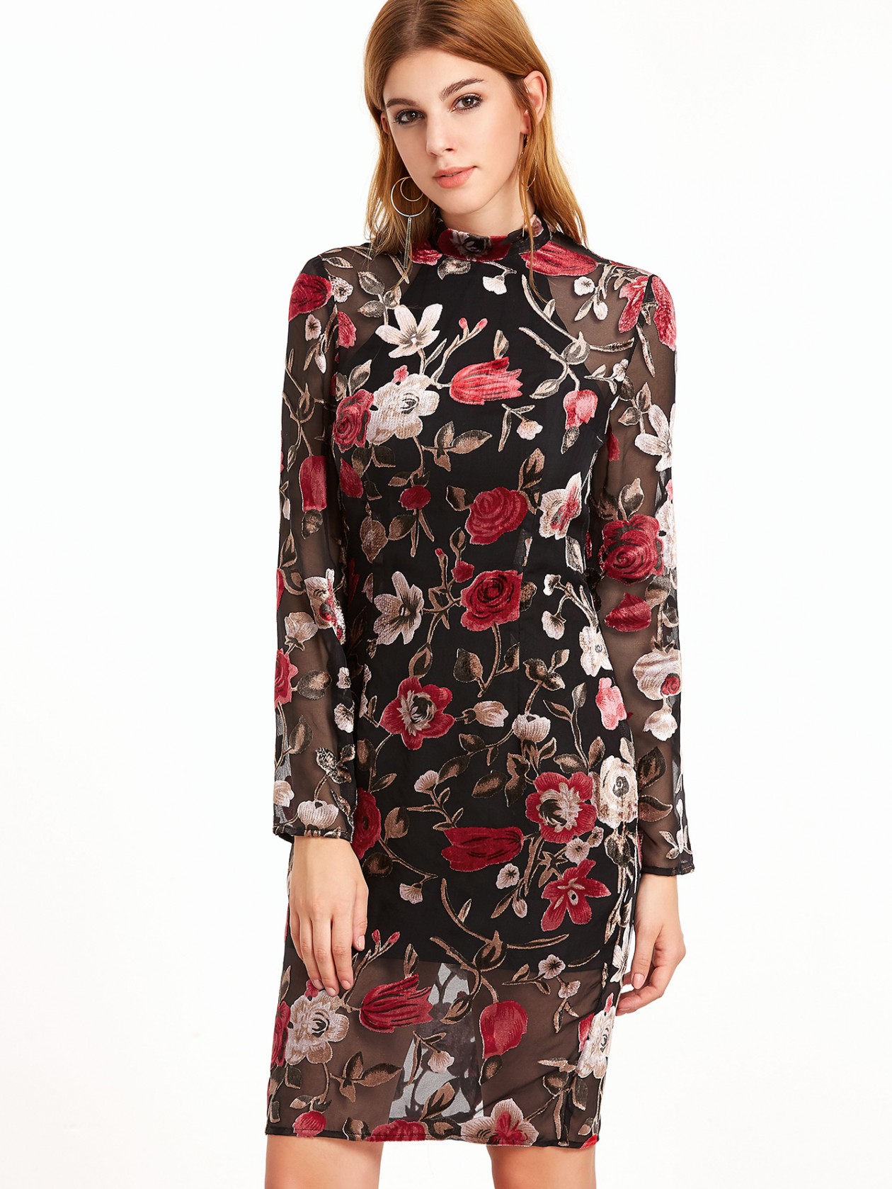 floral organza frocks