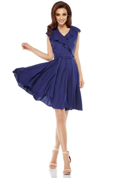 Flare Wrap Tie Dress -Various colours