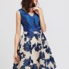 Blue Navy Embroidery Dress - Image 2
