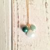 Transformation & Strength ~ Amazonite, Aventurine and Malachite 14k Gold Necklace - Image 2