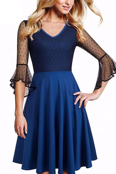 Nora Flare Lace Dress