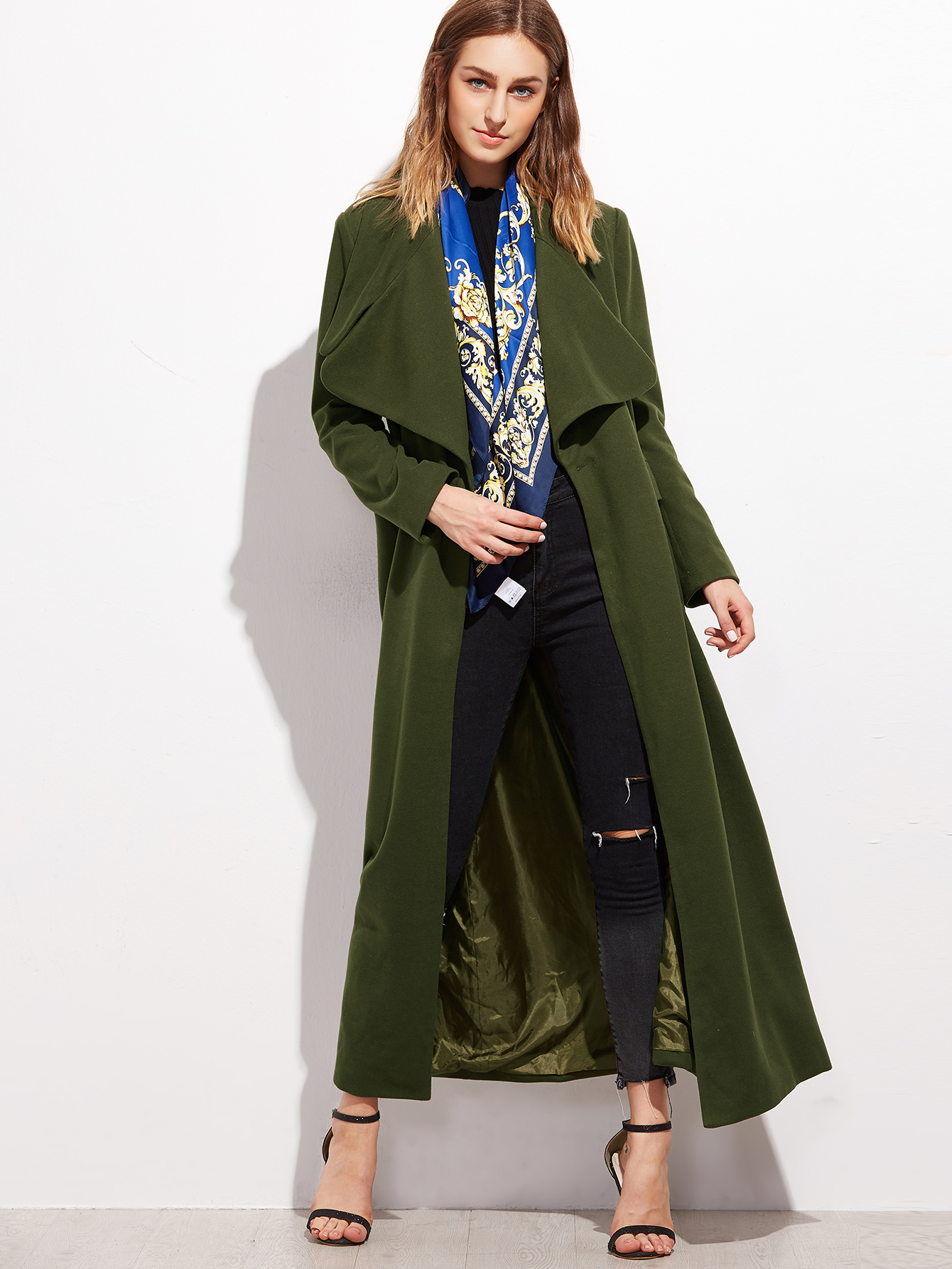 Olive Green Oversized Coat