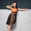 Lattori Chocolate & Orange Dress - Image 2
