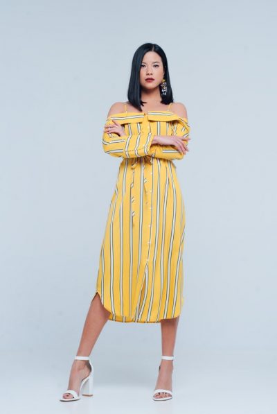 Striped Yellow Dress