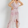 Pastel Dream Floral Chiffon Dress - Image 2
