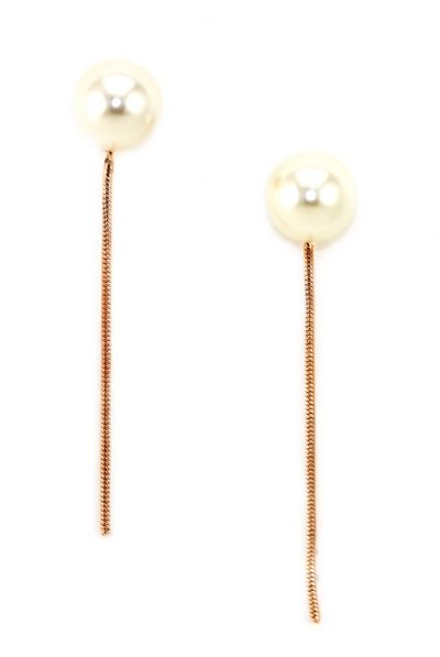 Kristin Perry Pearl and Chain Earrings