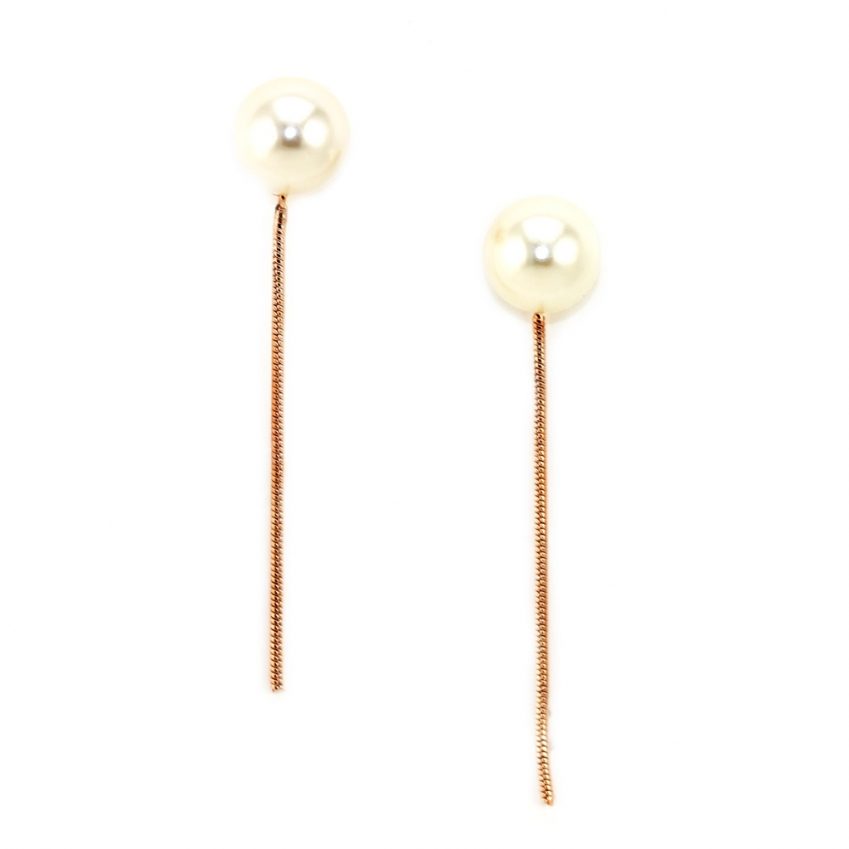 Kristin Perry Pearl and Chain Earrings