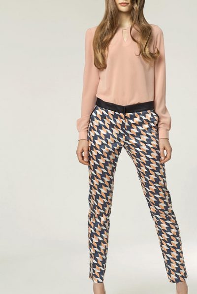 Colorful Geometric Trousers by Nife