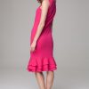 Beige Barode Frill Dress - More colours available - Image 4